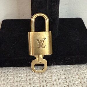 Louis Vuitton Gold Padlock  with Key #319